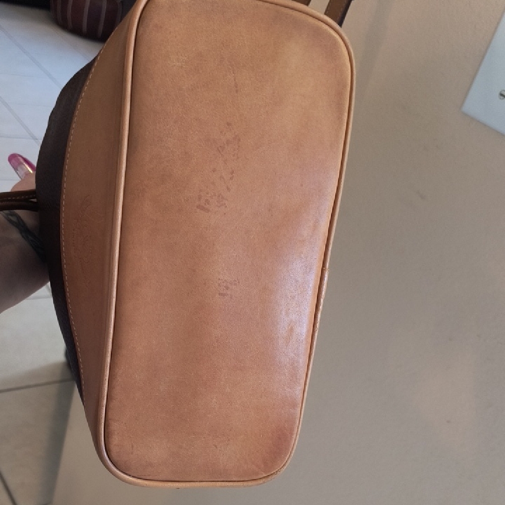 Ghurka Maroon Leather Bucket Bag 11x10x5 - Picture 7 of 16